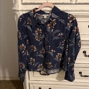 Sundance Navy Floral Blouse